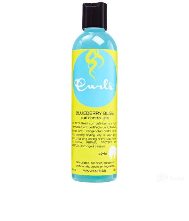 Curls Blueberry Bliss Control Jelly żel stylizujący do loków butelka