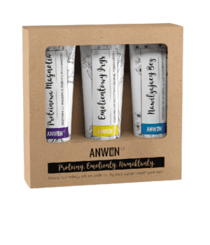 Anwen zestaw odżywek do włosów średnioporowatych 3x100ml opakowania aluminiowe