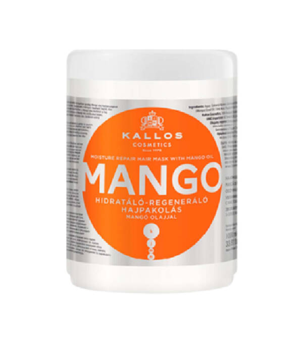 KALLOS MANGO - emolientowa maska do włosów z olejem z nasion mango
