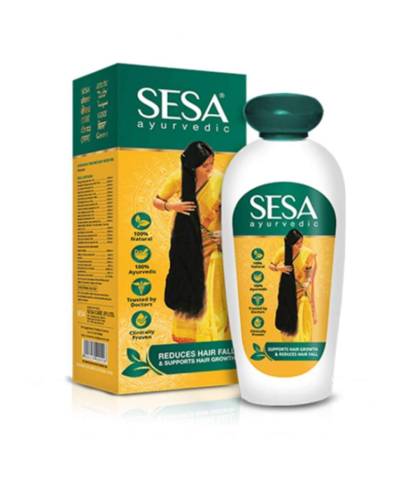 SESA - indyjski olejek na porost włosów z ajurwedyjskimi ziołami 100 ml min 1