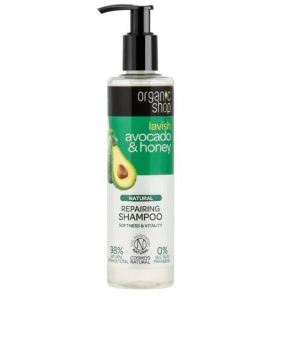 ORGANIC SHOP AVOCADO & HONEY - średniej mocy szampon nawilżający do skóry normalnej i suchej