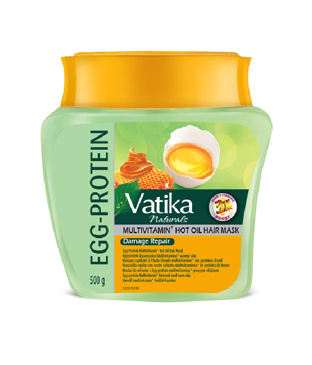 Dabur Vatika Egg Protein Jajeczna maska do włosów PEH słój 500g