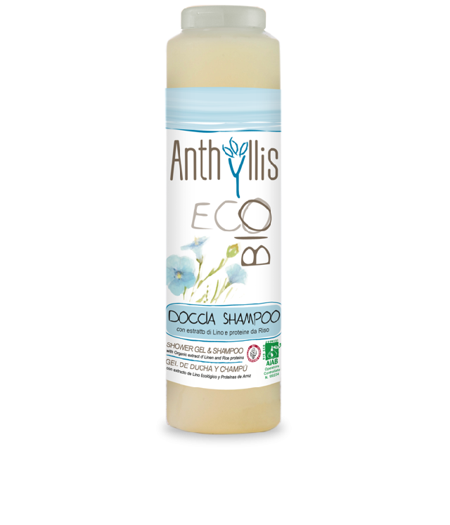 Anthyllis Doccia Shampoo - łagodny szampon i żel pod prysznic 2in1 z proteinami ryżu