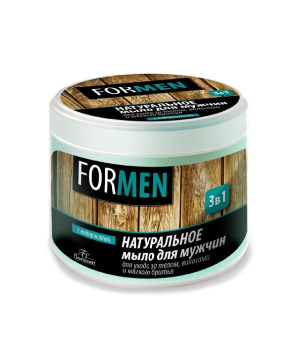 OUTLET* FLORESAN DLA MĘŻCZYZN – mocny, oczyszczający szampon do pielęgnacji ciała, włosów i golenia 3w1 min 1