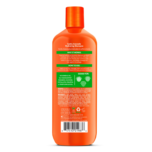 CANTU AVOCADO HYDRATING SHAMPOO - mocny, oczyszczający szampon do final wash o właściwościach chelatujących min 3