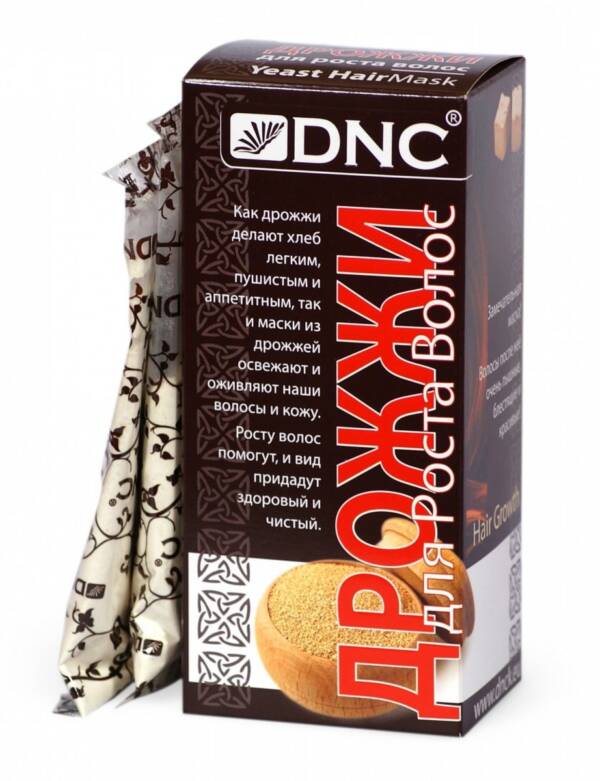 DNC - naturalna maska drożdżowa w proszku, na porost i wzmocnienie włosów