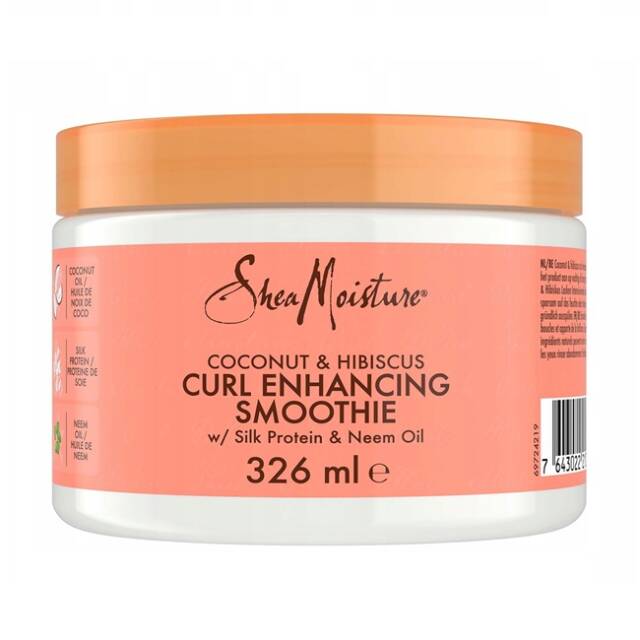 SHEA MOISTURE COCONUT&HIBISCUS CURL ENHANCING SMOOTHIE - nawilżająca kremowa odżywka bez spłukiwania