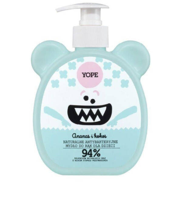 YOPE ANANAS I KOKOS - naturalne, antybakteryjne mydło dla dzieci
