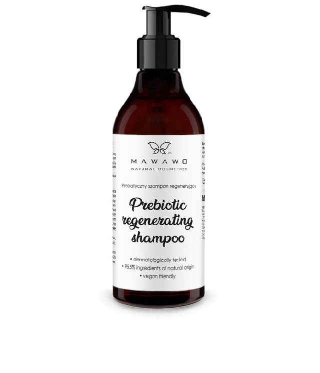Mawawo Prebiotyczny szampon regenerujący butelka z dozownikiem 250 ml