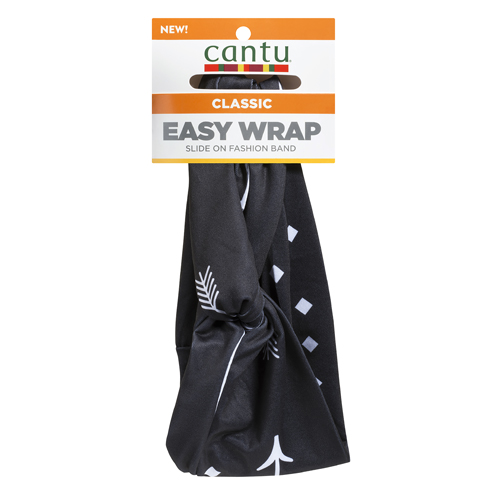CANTU CLASSIC EASY WRAP - elastyczna opaska do włosów (czarna)