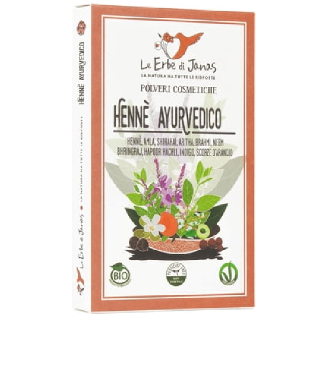 Erbe di Janas Henne Ayurvedico zioła barwiące w pudełku 100 g
