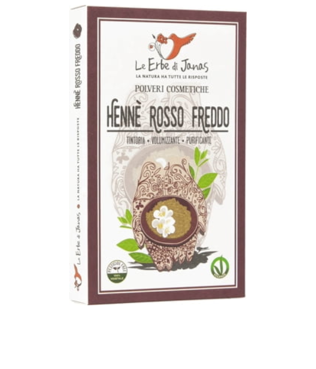 Le Erbe di Janas - Henna Rosso Freddo zioła w pudełku na chłodną czerwień 100g