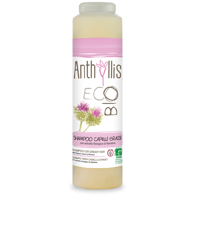 Anthyllis Capelli Grassi - łagodny certyfikowany szampon do włosów przetłuszczających się butelka 250 ml