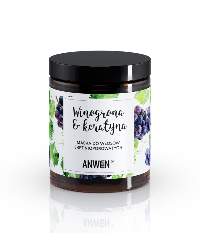 Anwen Winogrona i Keratyna w szkle 180 ml