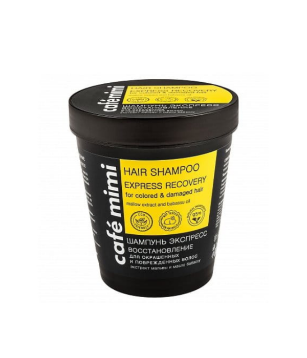 CAFE MIMI HAIR SHAMPOO EXPRESS RECOVERY - szampon do włosów farbowanych i zniszczonych min 1