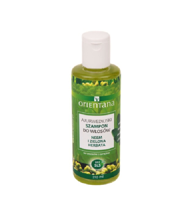 Orientana Szampon do włosów zielona herbata i neem butelka 210 ml