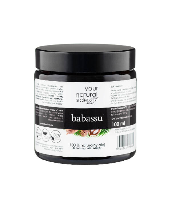 YOUR NATURAL SIDE OLEJ BABASSU - rafinowany olej ujędrniający min 1