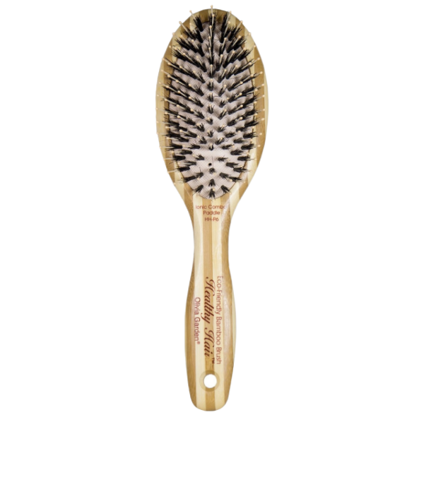 OLIVIA GARDEN HH-P6 COMBO - bambusowa, okrągła szczotka z włosiem dzika