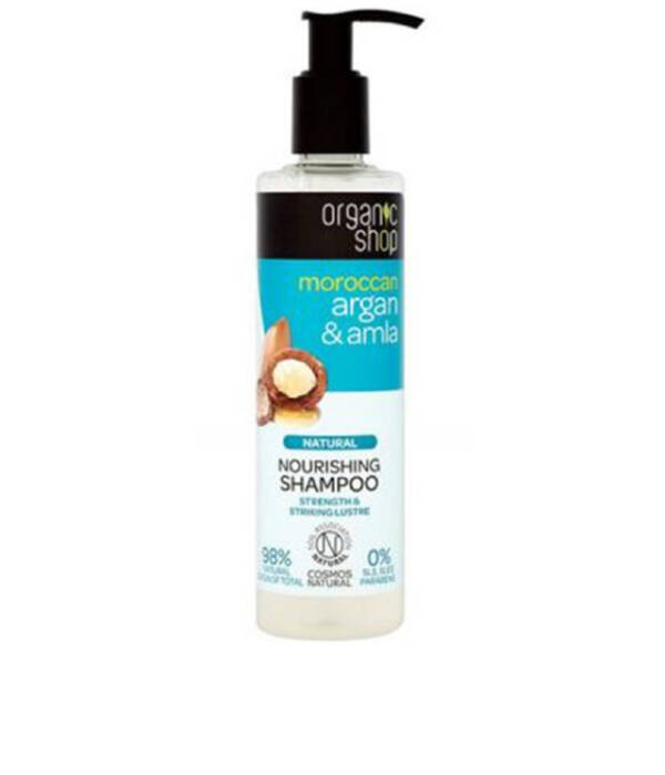 ORGANIC SHOP MOROCCAN ARGAN&AMLA - średniej mocy szampon kojący do przetłuszczającej się skóry głowy