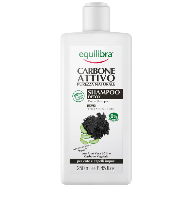 EQUILIBRA CARBONE ATTIVO SHAMPOO DETOX - szampon oczyszczający z aktywnym węglem