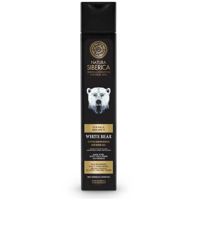 Natura Siberica Men White Bear orzeźwiający żel pod prysznic dla mężczyzn butelka 250 ml