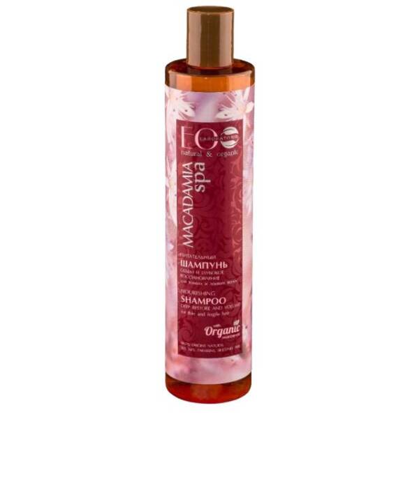 ECO LABORATORIE MACADAMIA SPA - łagodny szampon do cienkich i łamliwych włosów z olejem makadamia min 1