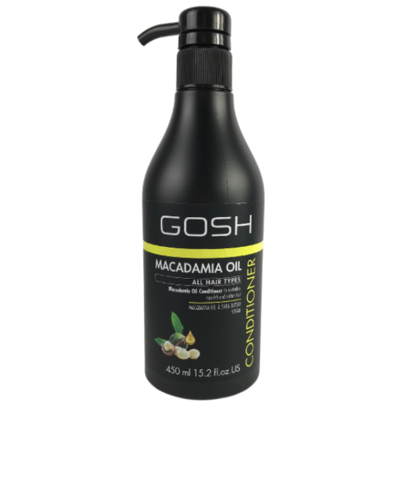 GOSH MACADAMIA OIL 450 ML - odżywka wygładzająca z olejem makadamia min 1