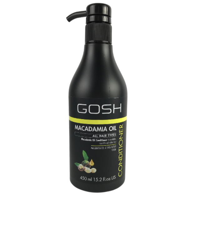 GOSH MACADAMIA OIL 450 ML - odżywka wygładzająca z olejem makadamia 450ml