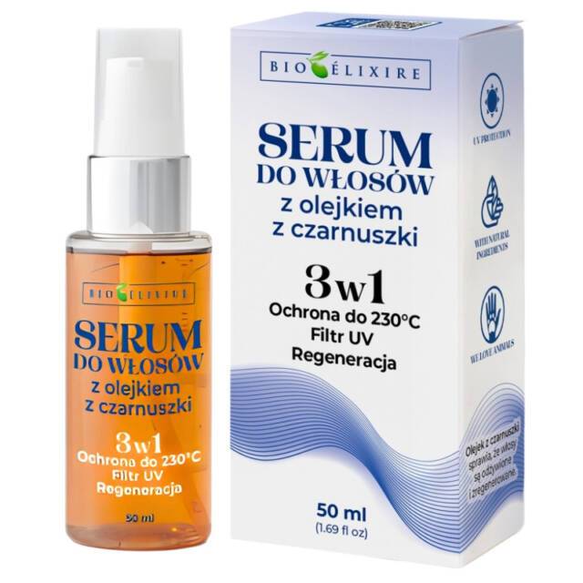 BIOELIXIRE OLEJEK Z CZARNUSZKI 50 ML - serum silikonowe z filtrami UV