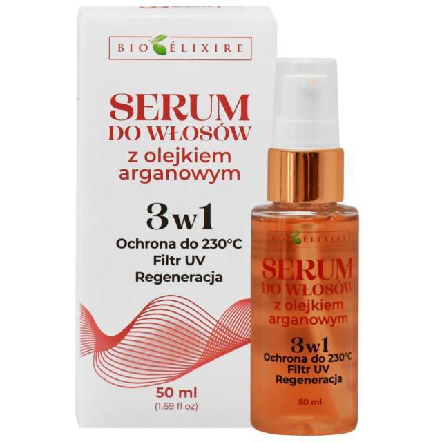 BIOELIXIRE OLEJEK ARGANOWY 50 ML - serum silikonowe z filtrami UV
