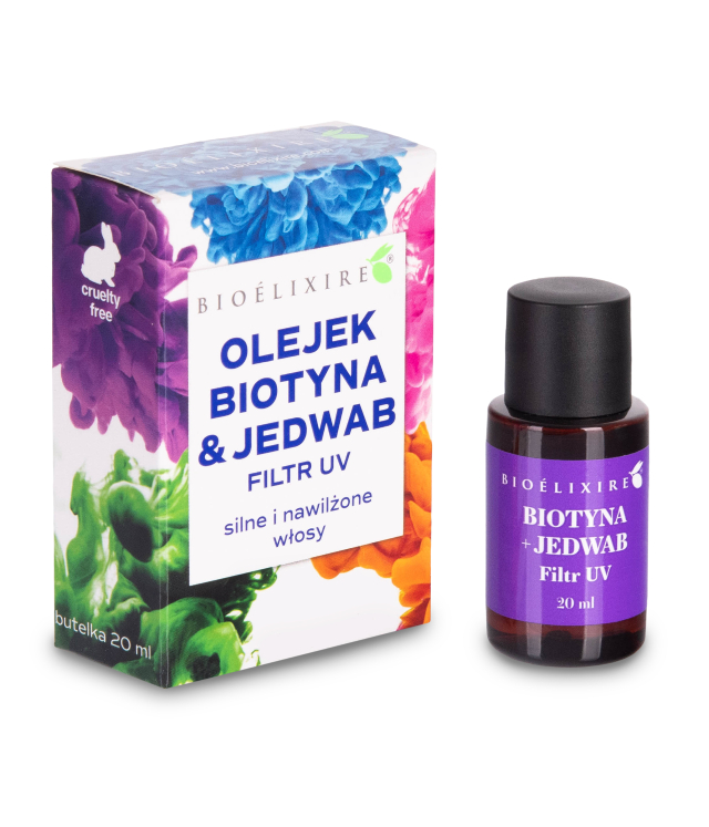 Bioelixire Olejek Biotyna&Jedwab serum silikonowe 20 ml