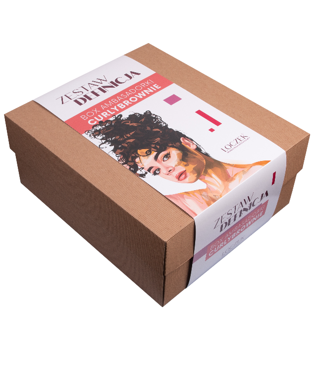 Loczek Box kosmetyków ambasadorki CurlyBrownie do włosów "Definicja"