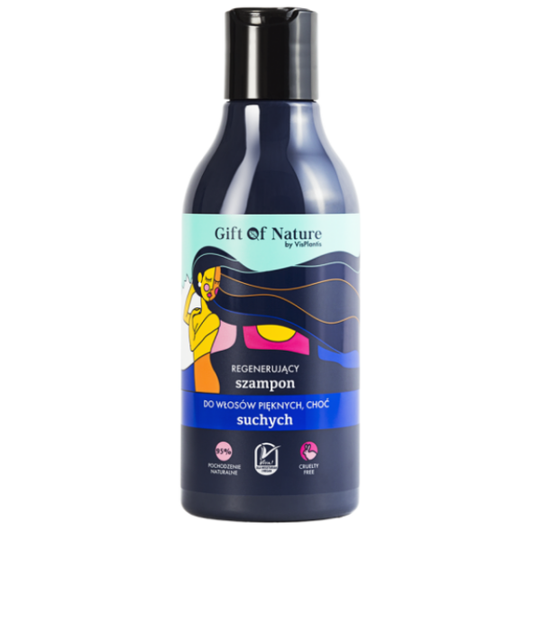 GIFT OF NATURE - średniej mocy szampon regenerujący do włosów suchych działający kojąco min 1