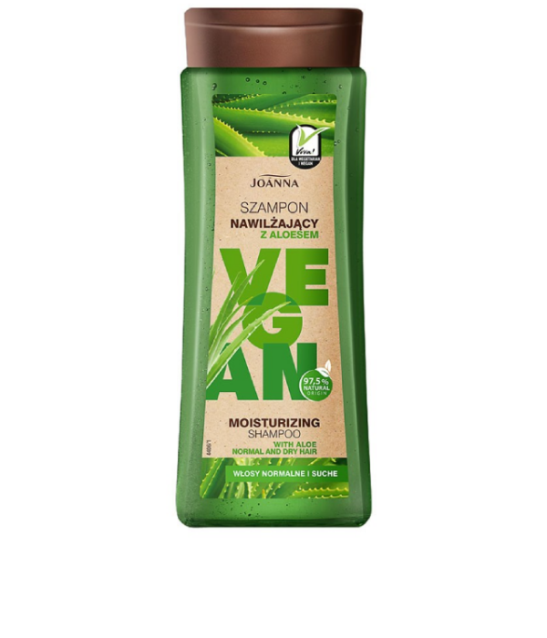 JOANNA VEGAN - średniej mocy szampon nawilżający do włosów suchych i normalnych