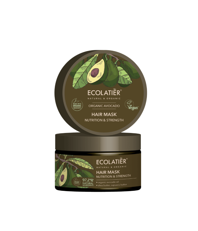 ECOLATIER ORGANIC AVOCADO - odżywcza maska do włosów z organicznym olejem awokado 250ml