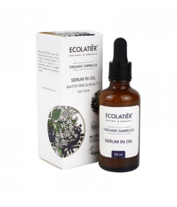 ECOLATIER ORGANIC SAMBUCA - serum do twarzy z ekstraktem z kwiatów czarnego bzu