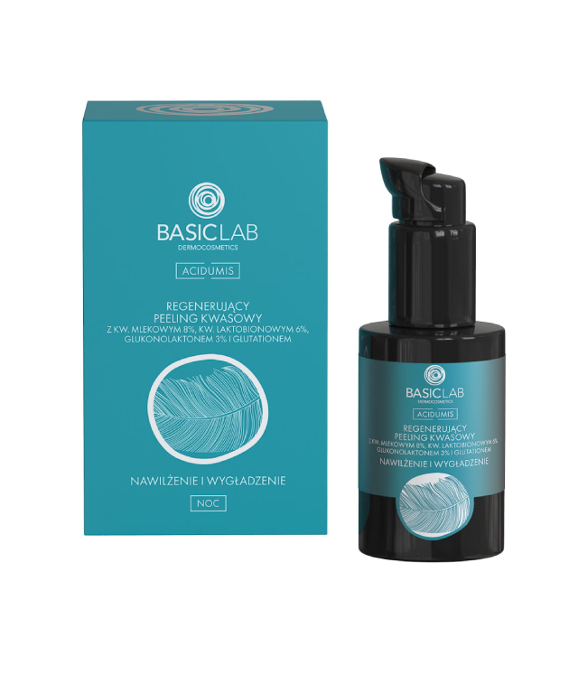 BasicLab Acidumis Regenerujący peeling kwasowy nawilżenie i wygładzenie 30ml