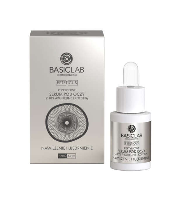 BASICLAB ESTETICUS - serum peptydowe pod oczy z argireliną 10% i kofeiną min 1