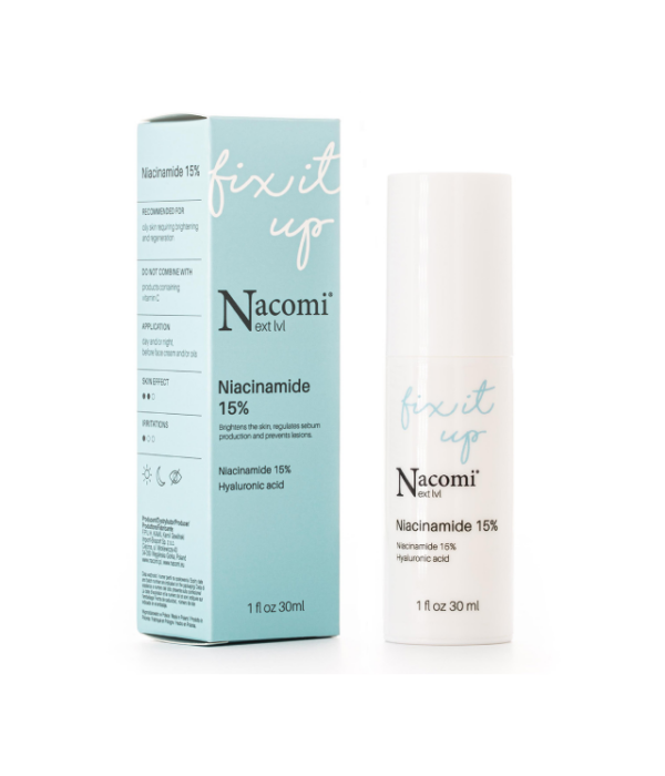 NACOMI NEXT LEVEL NIACINAMIDE 15% - normalizujące serum do twarzy z niacynamidem min 1