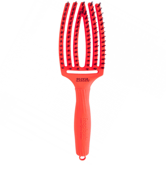Olivia Garden Combo Brush M Amazonki Neon Orange szczotka do włosów z włosiem dzika