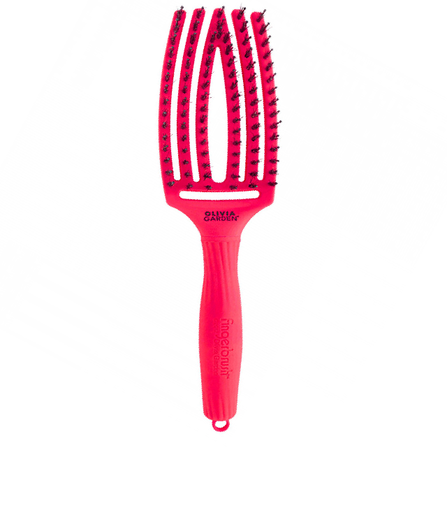 Olivia Garden Combo Brush M Neon Pink szczotka do włosów z włosiem dzika