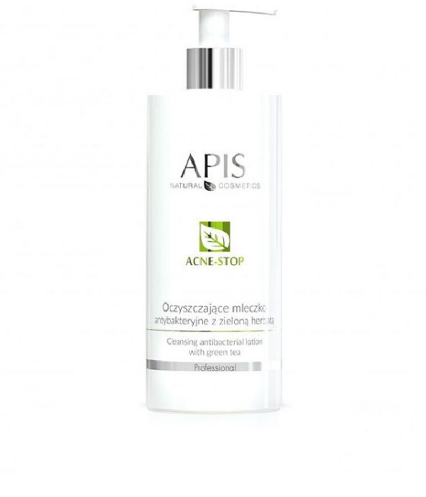 APIS ACNE-STOP - oczyszczające mleczko antybakteryjne do twarzy z zieloną herbatą