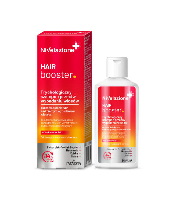 NIVELAZIONE Hair Booster Trychologiczny szampon przeciw wypadaniu włosów z niacynamidem min 1