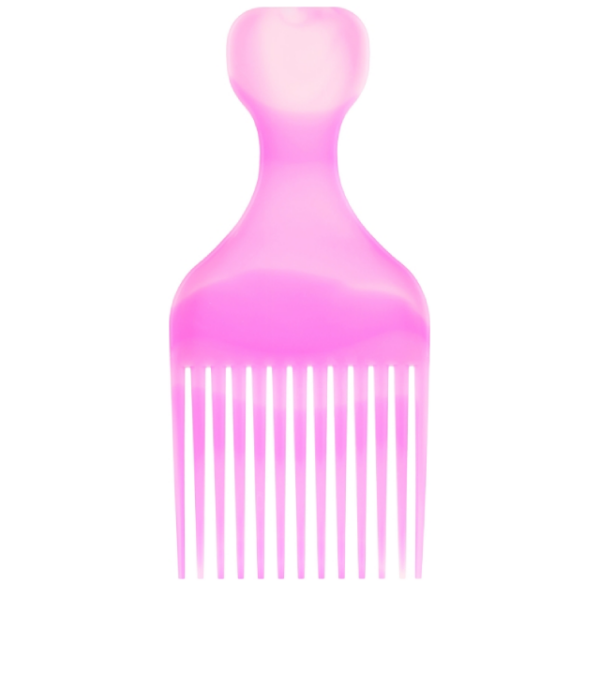 TOP CHOICE AFRO PICK – grzebień do włosów kręconych w kolorze różowym