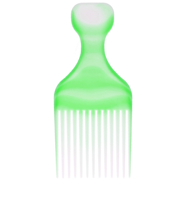 TOP CHOICE AFRO PICK – grzebień do unoszenia włosów u nasady w kolorze zielonym