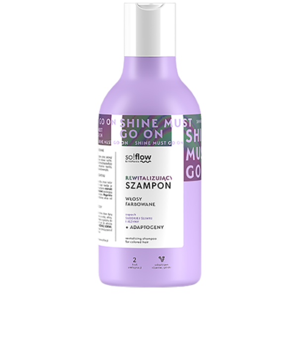 VIS PLANTIS SO!FLOW - mocny, oczyszczający szampon rewitalizujący do włosów farbowanych dodający objętości i wspomagający wzrost włosów