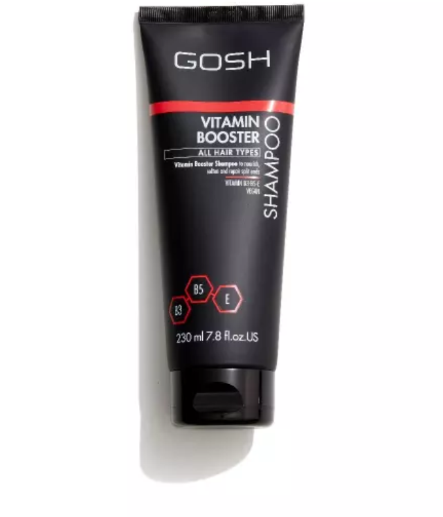 GOSH VITAMIN BOOSTER - mocny, oczyszczający szampon do każdego typu włosów oraz suchej i normalnej skóry głowy