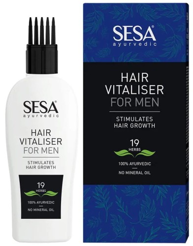 SESA Ayurvedic Hair Vitaliser dla mężczyzn na porost włosów z aplikatorem 100 ml
