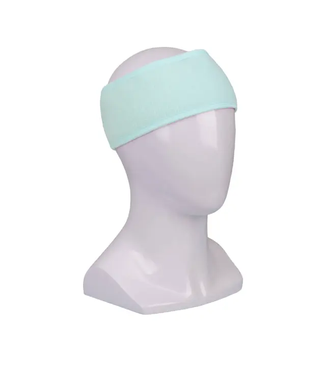 Opaska ochronna na włosy do zabiegów kosmetycznych - niebieska