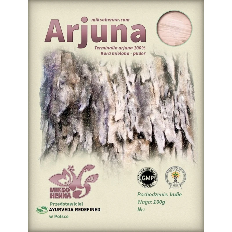 MIKSOHENNA ARJUNA - mocna, naturalna henna nadająca jasnej barwy 100 g